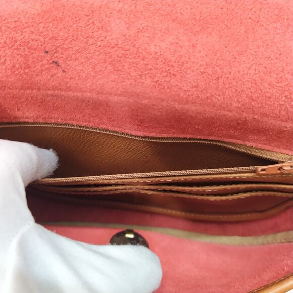 Dooney & Bourke All Weather Leather Red Flap Closure Crossbody Bag - Vintage - Picture 12 of 16